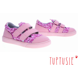 MAZUREK SLIPPER BAREFOOT PÓŁBUTY DZIEWCZĘCE KAPCIE PINK STARS