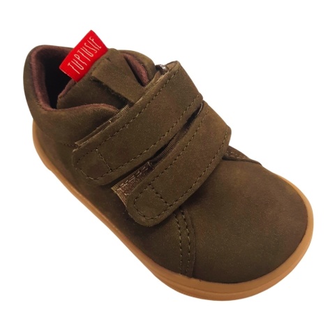 Mazurek trzewiki barefoot khaki szerokie skóra