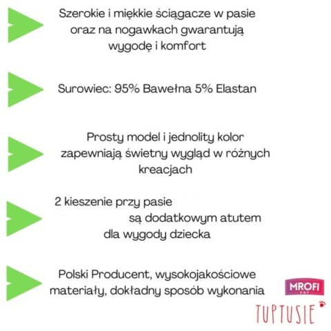 Mrofi spodnie dresowe cynamon rude wąskie